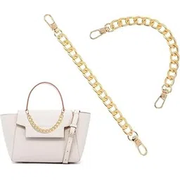 VIGHNESHWAR TRADERS 2 Pcs Gold Purse Extender Chain 7.9 Inch Purse Chain Metal Purse Strap Extender Replacement Purse Straps for Handbags Shoulder Bag Purse Accessories-picture-34