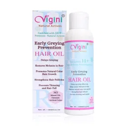 Vigini Anti Early Greying Prevention Hair Oil - 100 ml image 2