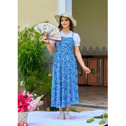 vihaan Women Light Blue Dungaree-picture-13