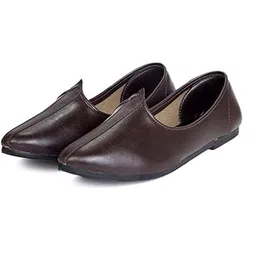 vihan Jutti for Men Desi Plain Mojaris Punjabi Jutti Rajasthani Jutti (DMJ-67)-picture-53