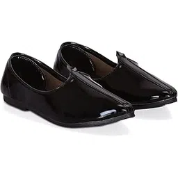 vihan Men's Loafer Stylish Ethnic Peshawari Nagra Mojadi Sherwani Sandals Wedding Latest Kolhapuri Brown Tan Black Shoes for Men (AVJ-17)-picture-44