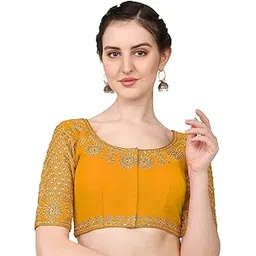 vihu fashion Women's Embroidery Handwork Stone Work Design Bridal Blouse-picture-9