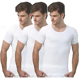 viking Men's Cotton Vests - Combo of 3 (Golden Velviraised Sleeve Vest) (90 CM)-picture-53