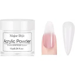 vikson international MAJOR DIJIT CLEAR 20 GM ACRYLIC POWDER For Nails Extensions Finger nail art Manicure Acryl gel Varnish hybrid UV Poly gel (CLEAR)-picture-49