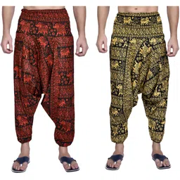 viku Printed Cotton Men Harem Pants-picture-24