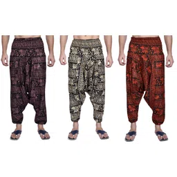 viku Printed Cotton Men Harem Pants-picture-35