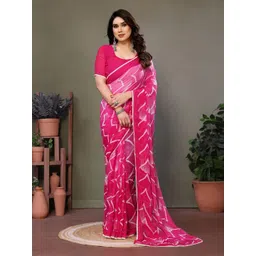 VILLAGIUS Embroidered Pure Georgette Saree-picture-36