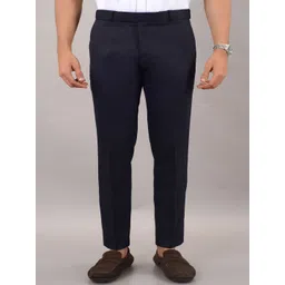 VILLAIN Men Relaxed Straight Leg Slim Fit Trousers-picture-16