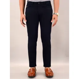 VILLAIN Men Smart Slim Fit Wrinkle Free Cotton Chinos Trousers-picture-32