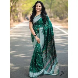 VILLE FASHION Ethnic Motifs Woven Design Banarasi Saree-picture-21