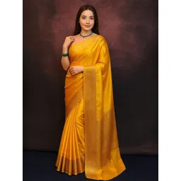 VILLE FASHION Woven Design Zari Kanjeevaram Saree-picture-18