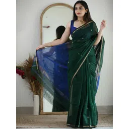 VILLE FASHION Woven Design Zari Kota Saree-picture-11