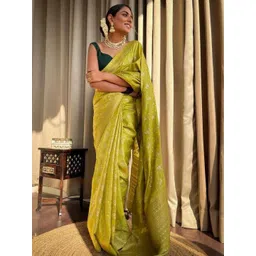 VILLE FASHION Woven Design Zari Silk Banarasi Saree-picture-25