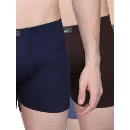 Vimal Jonney Assorted Cotton Regular Fit Trunks - Pack of 3-picture-22