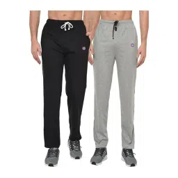 Vimal Jonney Black & Grey Regular Fit Trackpants - Pack of 2-picture-21