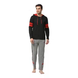 Vimal Jonney Black & Grey T-Shirt & Trackpants-picture-14