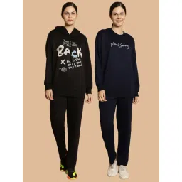 Vimal Jonney Black & Navy Printed Tracksuit - Pack Of 2-picture-23