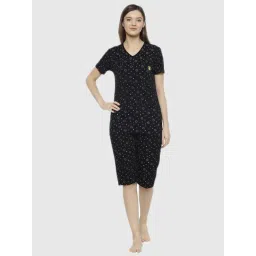 Vimal Jonney Black Graphic Print Pajama Set-picture-44
