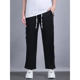 Vimal Jonney Black Polyester Stripes Trackpants-picture-39