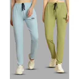 Vimal Jonney Blue & Green Regular Fit Mid Rise Trackpants-picture-13