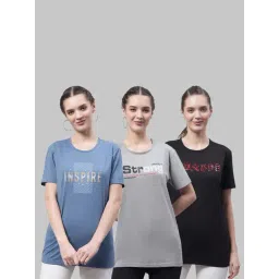 Vimal Jonney Blue & Grey Cotton Printed Sports T-Shirt - Pack Of 3-picture-36