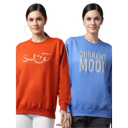 Vimal Jonney Blue & Orange Printed Fleece Pullover - Pack of 2-picture-42