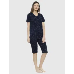 Vimal Jonney Blue Graphic Print Pajama Set-picture-16