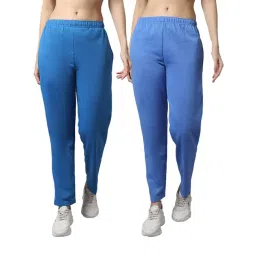 Vimal Jonney Blue Regular Fit Mid Rise Track Pants - Pack of 2-picture-11