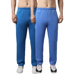 Vimal Jonney Blue Regular Fit Trackpants - Pack of 2-image-49