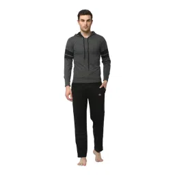Vimal Jonney Dark Grey & Black T-Shirt & Trackpants-picture-23