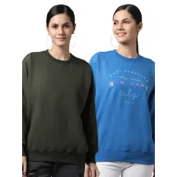 Vimal Jonney Green & Blue Printed Fleece Pullover - Pack of 2-picture-28