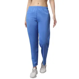 Vimal Jonney Green & Blue Regular Fit Mid Rise Track Pants - Pack of 2 image 3