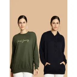 Vimal Jonney Green & Navy Printed Sweatshirt - Pack Of 2-picture-10