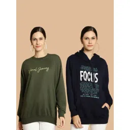 Vimal Jonney Green & Navy Printed Sweatshirt - Pack Of 2-picture-22