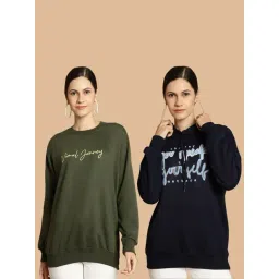 Vimal Jonney Green & Navy Printed Sweatshirt - Pack Of 2-picture-12