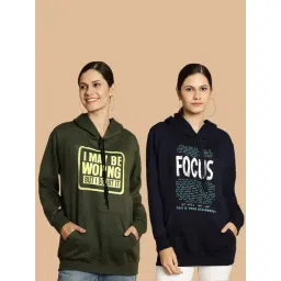 Vimal Jonney Green & Navy Printed Sweatshirt - Pack Of 2-picture-14