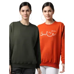 Vimal Jonney Green & Orange Printed Fleece Pullover - Pack of 2-picture-11