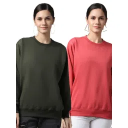 Vimal Jonney Green & Pink Fleece Pullover - Pack of 2-picture-41