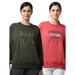 Vimal Jonney Green & Pink Printed Fleece Pullover - Pack of 2-picture-24