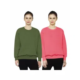 Vimal Jonney Green & Pink Round Neck Pullover - Pack of 2-picture-14