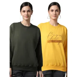 Vimal Jonney Green & Yellow Printed Fleece Pullover - Pack of 2-picture-32