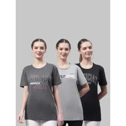 Vimal Jonney Grey & Black Cotton Printed Sports T-Shirt - Pack Of 3-picture-33