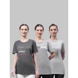 Vimal Jonney Grey Cotton Printed Sports T-Shirt - Pack Of 3-picture-42