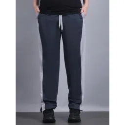 Vimal Jonney Grey Cotton Stripes Trackpants-picture-26