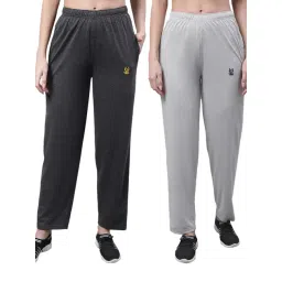 Vimal Jonney Grey Cotton Track Pants - Pack Of 2-picture-37