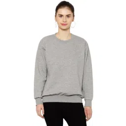 Vimal Jonney Grey Fleece Textured Sweatshirt-picture-20