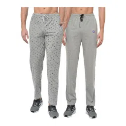 Vimal Jonney Grey Regular Fit Trackpants - Pack of 2-picture-26