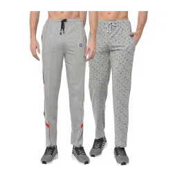 Vimal Jonney Grey Regular Fit Trackpants - Pack of 2-picture-43