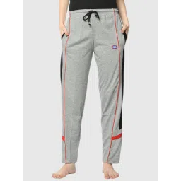 Vimal Jonney Grey Stripes Print Track Pants image 1