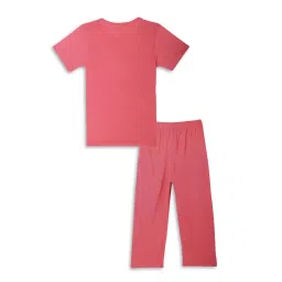Vimal Jonney Kids Mint Green & Pink Printed T-Shirt Set image 5